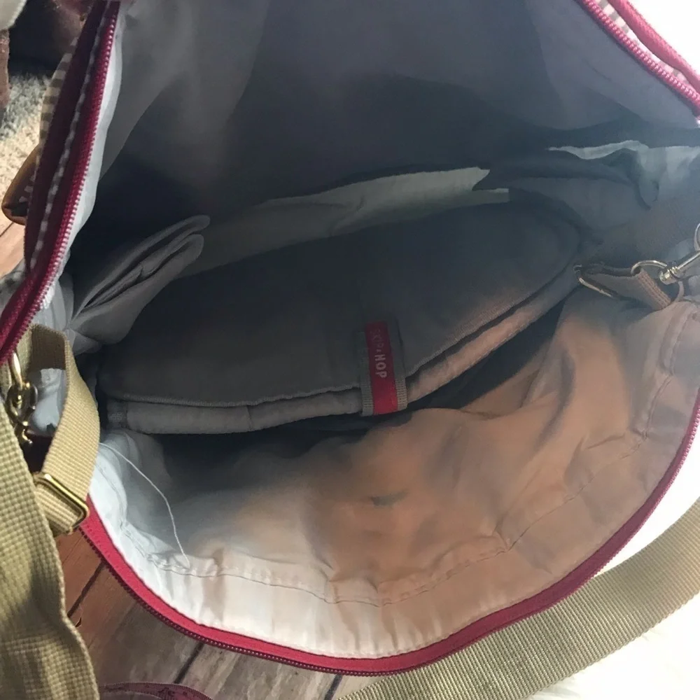 Skip Hop striped diaper bag